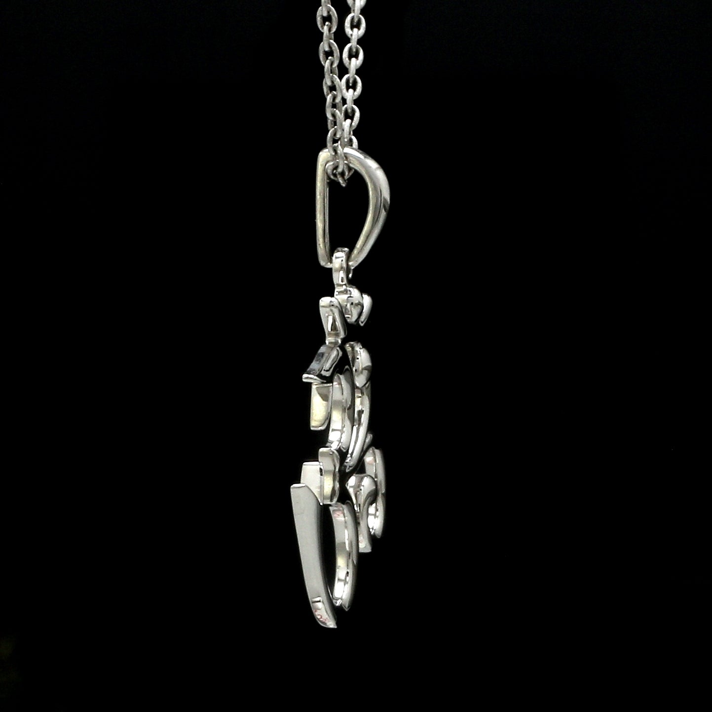 Plain Platinum Om Pendant JL PT OM-3