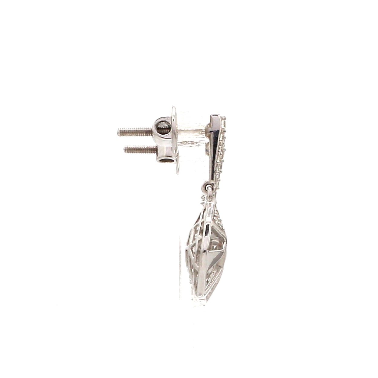 Evara Platinum Diamonds Earrings for Women JL PT E 267   Jewelove.US