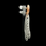 Load image into Gallery viewer, Evara Platinum Rose Gold Diamonds Earrings for Women JL PT E 311   Jewelove.US
