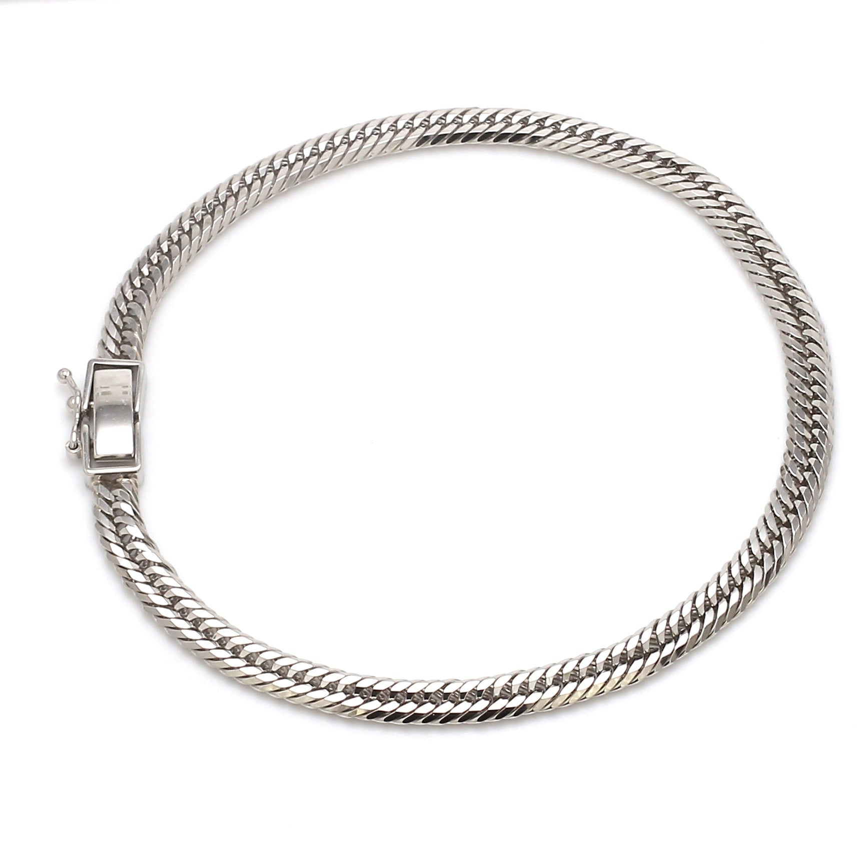 4.5mm Japanese Platinum Cuban Bracelet for Men JL PTB 1176