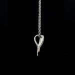 Load image into Gallery viewer, Evara Platinum Diamonds Pendant with Rose Gold Heart JL PT P 323   Jewelove.US
