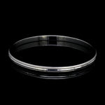 Load image into Gallery viewer, Punjabi Platinum Kada for Men with Matte Finish &amp; Hi-Polish JL PTB 617
