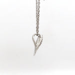Load image into Gallery viewer, Evara Platinum Diamonds Pendant with Rose Gold Heart JL PT P 323   Jewelove.US
