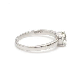 30-Pointer Solitaire Platinum Engagement Ring JL PT 1269   Jewelove.US