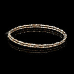 Load image into Gallery viewer, Unique 2-Row Japanese Platinum &amp; Rose Gold Bracelet for Women JL PTB 774
