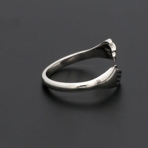 Platinum Hug Unisex Ring JL PT 938   Jewelove.US