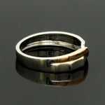Load image into Gallery viewer, Platinum Love Bands with Rose Gold &amp; Diamonds JL PT 1438
