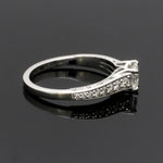 Load image into Gallery viewer, 1-Carat Lab Grown Princess Cut Diamond Shank Platinum Engagement Ring JL PT LG 6594
