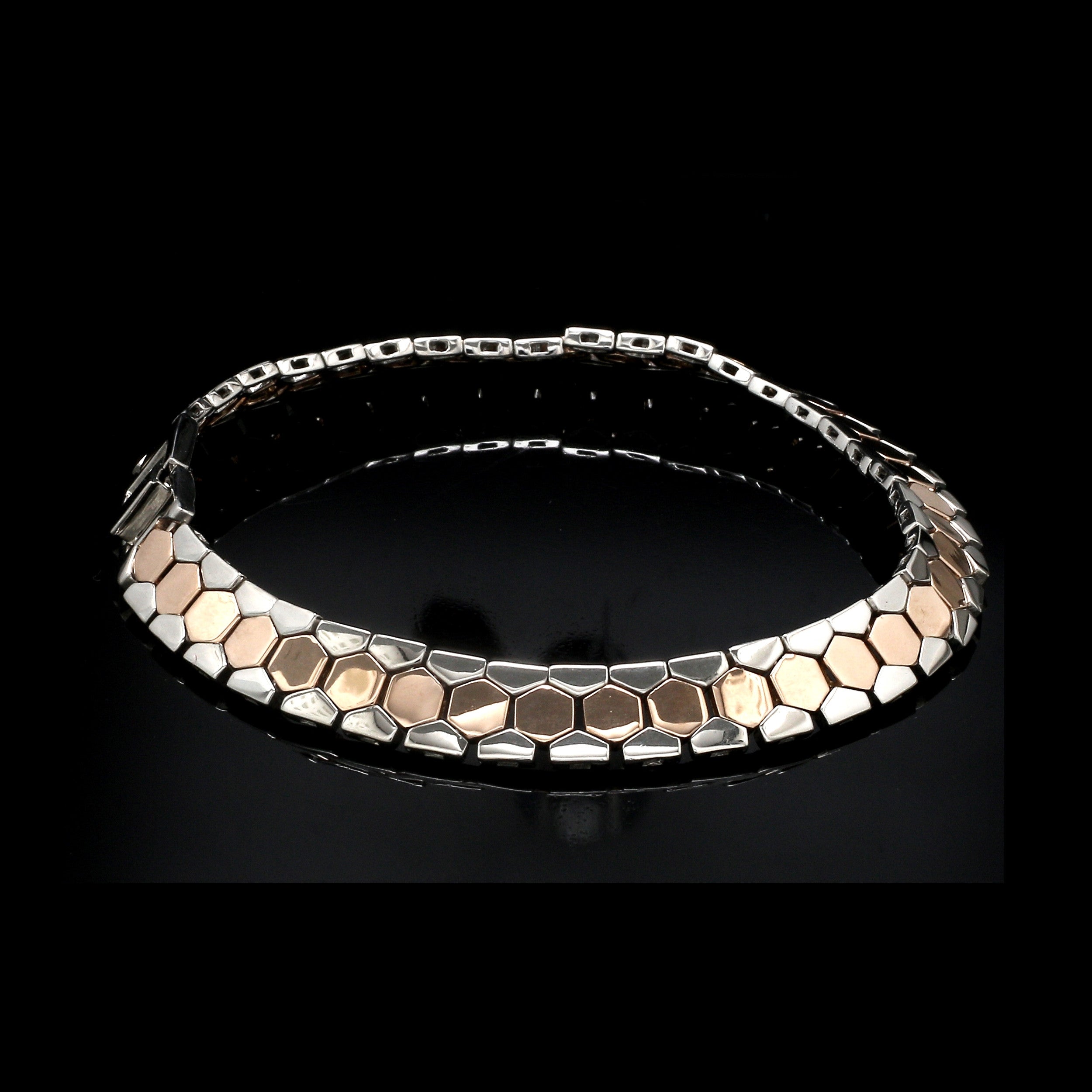 Men of Platinum | 8.5mm Rose Gold Bracelet for Men JL PTB 1282