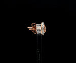 Load image into Gallery viewer, 18K Rose Gold Cushion Earrings with Pink Cushion Cut &amp; White Round Diamond JL AU PD 104
