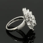 Load image into Gallery viewer, 18K White Gold Rose Cut Diamond Ring for Women JL AU 121
