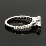 Load image into Gallery viewer, 1-Carat Platinum Solitaire Engagement Ring with Diamond Accents JL PT 327-B
