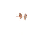 Load image into Gallery viewer, 18K Rose Gold Cushion Earrings with Pink Cushion Cut &amp; White Round Diamond JL AU PD 104
