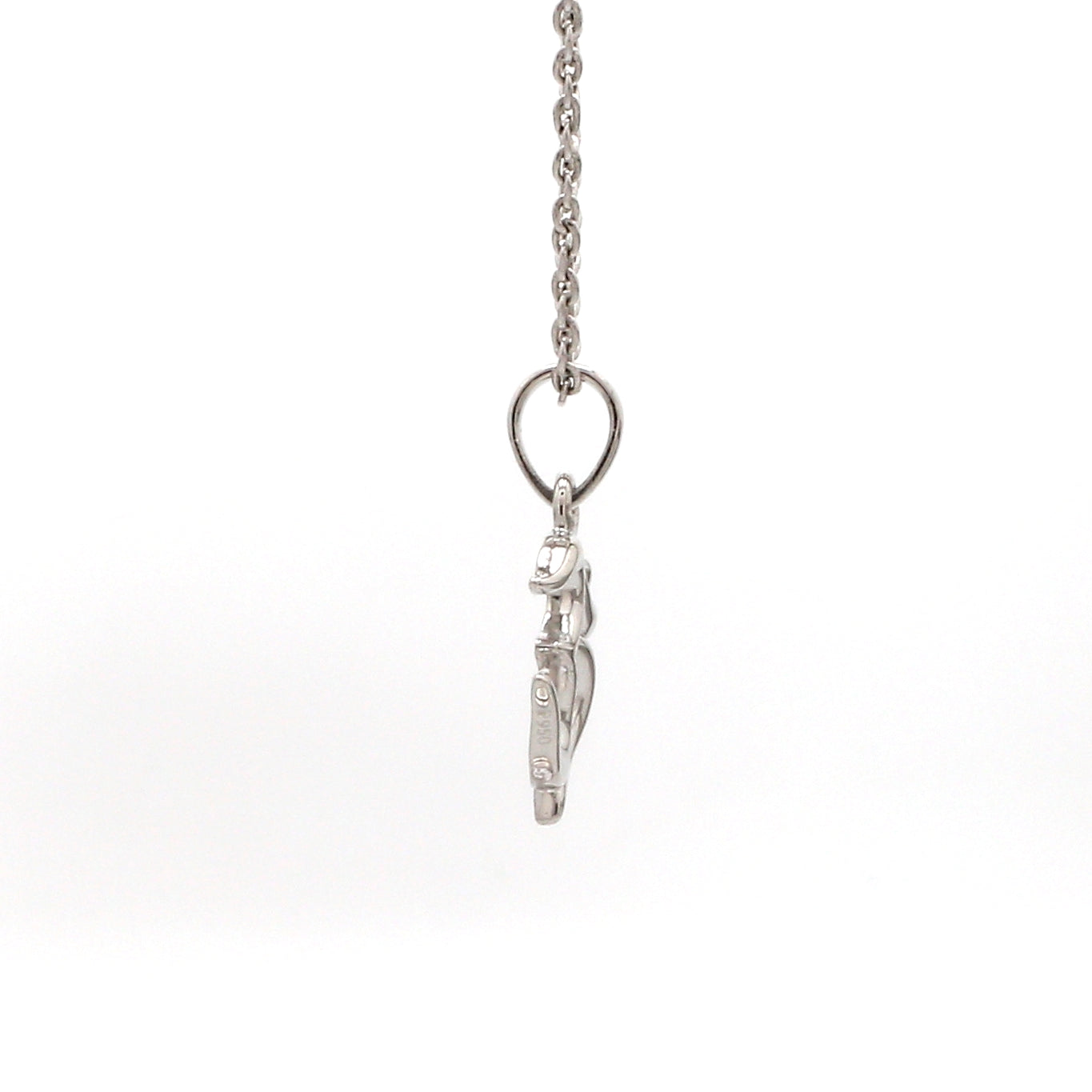 Plain Platinum Om Pendant JL PT OM-1   Jewelove.US