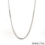 Load image into Gallery viewer, 1.5mm Unisex Plain Japanese Platinum Box Chain SJ PTO 702-B   Jewelove
