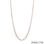 Load image into Gallery viewer, 1.5mm Unisex Plain Japanese Platinum Box Chain SJ PTO 702-B   Jewelove
