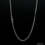 Load image into Gallery viewer, 1.5mm Unisex Plain Japanese Platinum Box Chain SJ PTO 702-B   Jewelove
