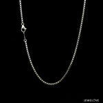 Load image into Gallery viewer, 1.5mm Unisex Plain Japanese Platinum Box Chain SJ PTO 702-B   Jewelove
