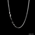 Load image into Gallery viewer, 2.5mm Japanese Plain Platinum Box Chain for Men SJ PTO 702-F   Jewelove
