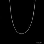 Load image into Gallery viewer, 1.25mm Japanese Thin Platinum Cable Chain SJ PTO 704-A   Jewelove.US
