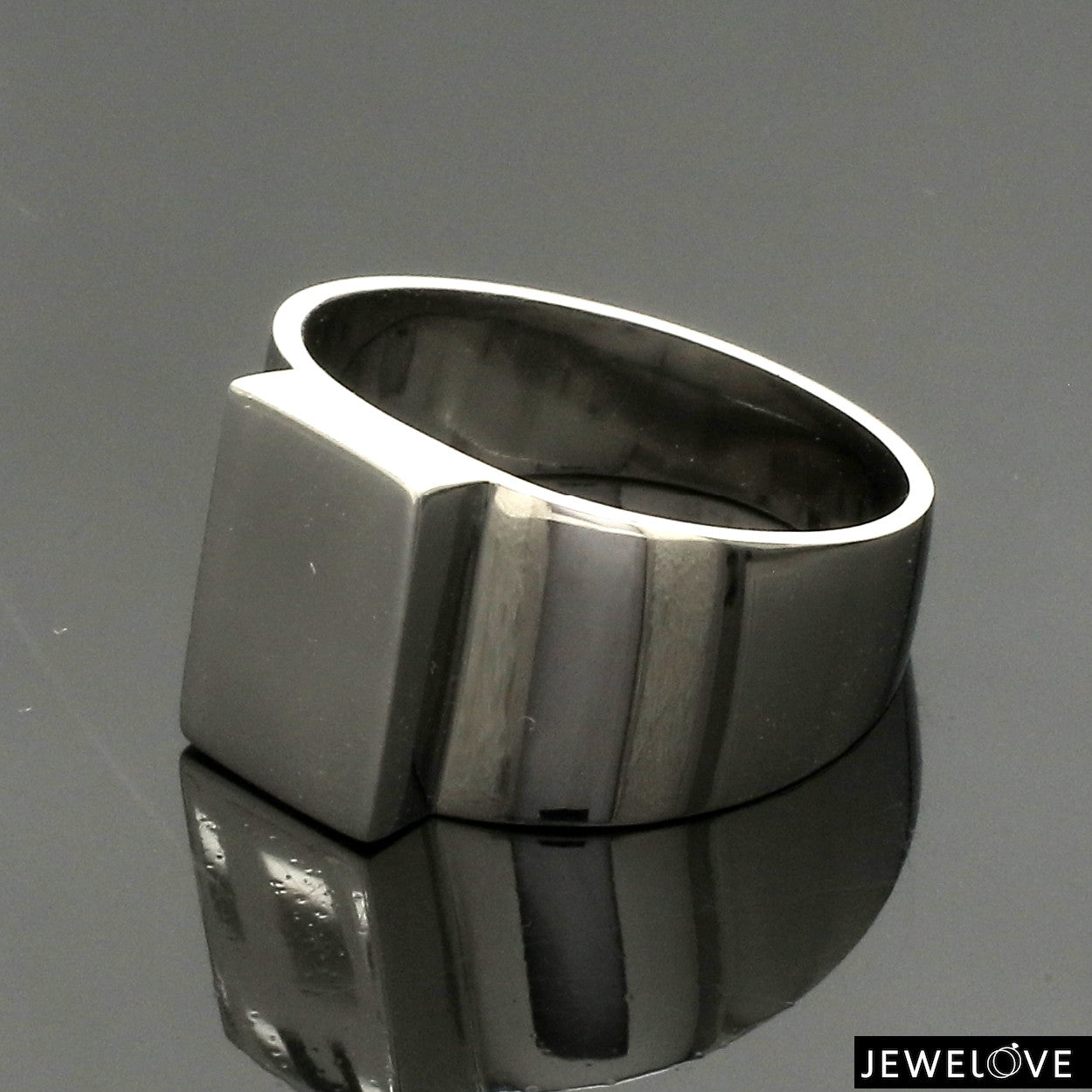 Plain Platinum Ring for Men JL PT 1387