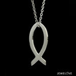 Load image into Gallery viewer, Platinum Ichthys Pendant (Jesus Fish) JL PT P 330

