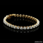Load image into Gallery viewer, 18-Pointer Diamond Tennis Bracelet 18K White Gold JL AU 755
