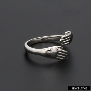 Platinum Hug Unisex Ring JL PT 938
