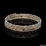 Load image into Gallery viewer, Unique 5-Row Japanese Platinum &amp; Rose Gold Bracelet for Women JL PTB 775
