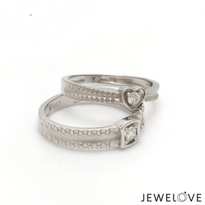 Designer Heart Platinum Love Bands JL PT 922