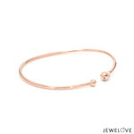 Load image into Gallery viewer, Single Diamonds 14K Rose Gold Bracelet for Women JL AUB 103
