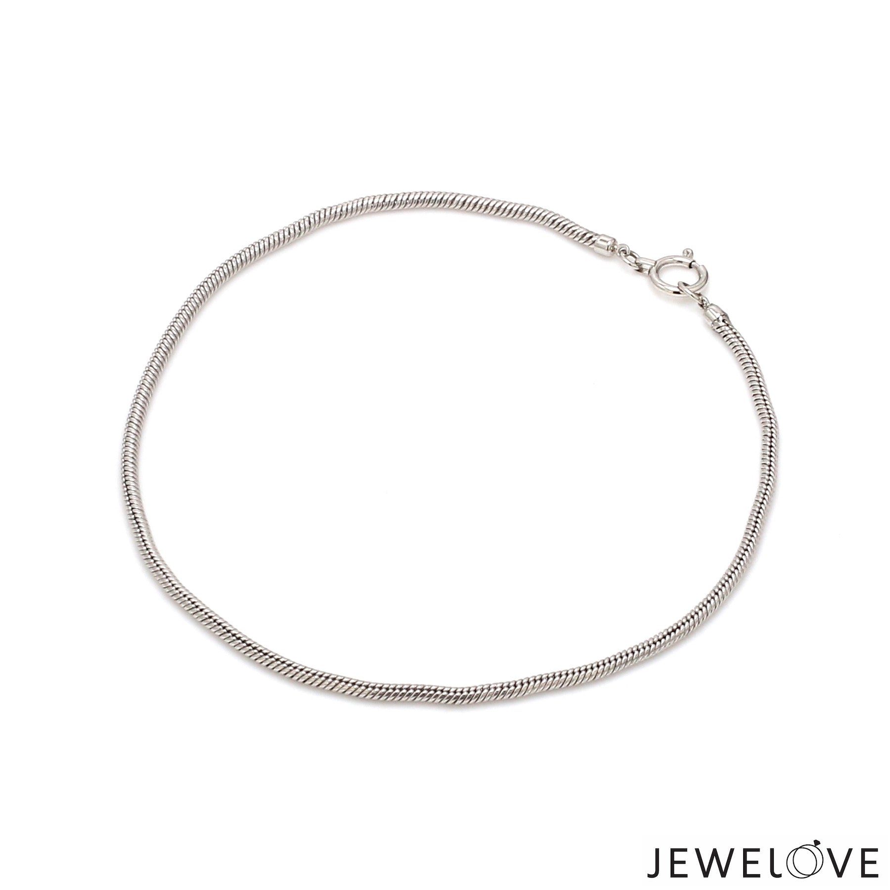 1.75mm Japanese Platinum Round Snake Bracelet JL PTB 1291