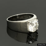 Load image into Gallery viewer, 4-Carat Lag Grown Solitaire Platinum Ring for Men JL PT LG 1391
