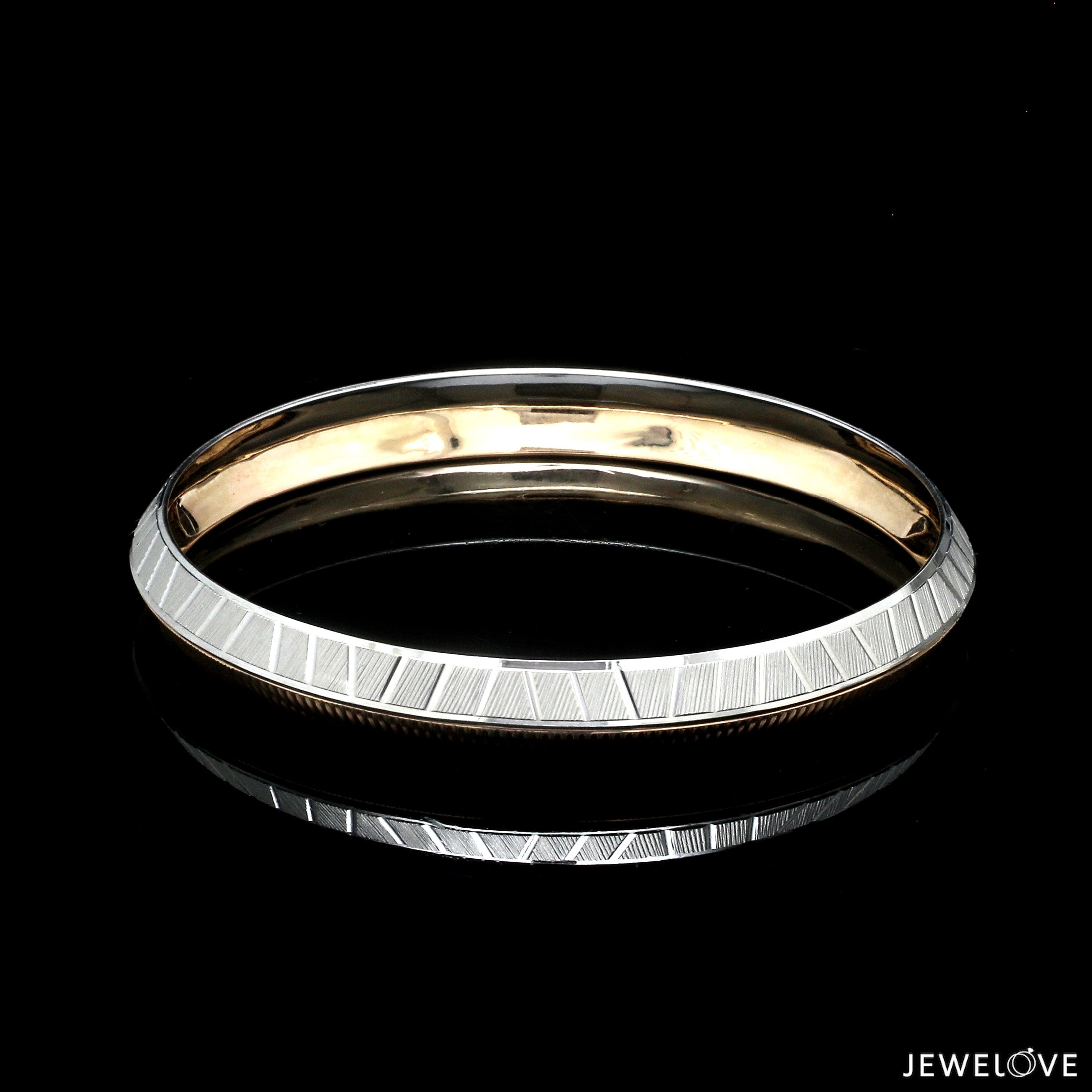 9mm Platinum & Rose Gold Bracelet for Men JL PTB 1294