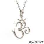 Load image into Gallery viewer, Plain Platinum Om Pendant JL PT OM-3
