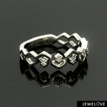 Load image into Gallery viewer, Platinum Love Bands with Rose Gold JL PT 1051
