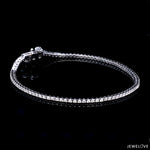 Load image into Gallery viewer, Single Line Platinum Tennis Bracelet with Diamonds JL PTB 1235
