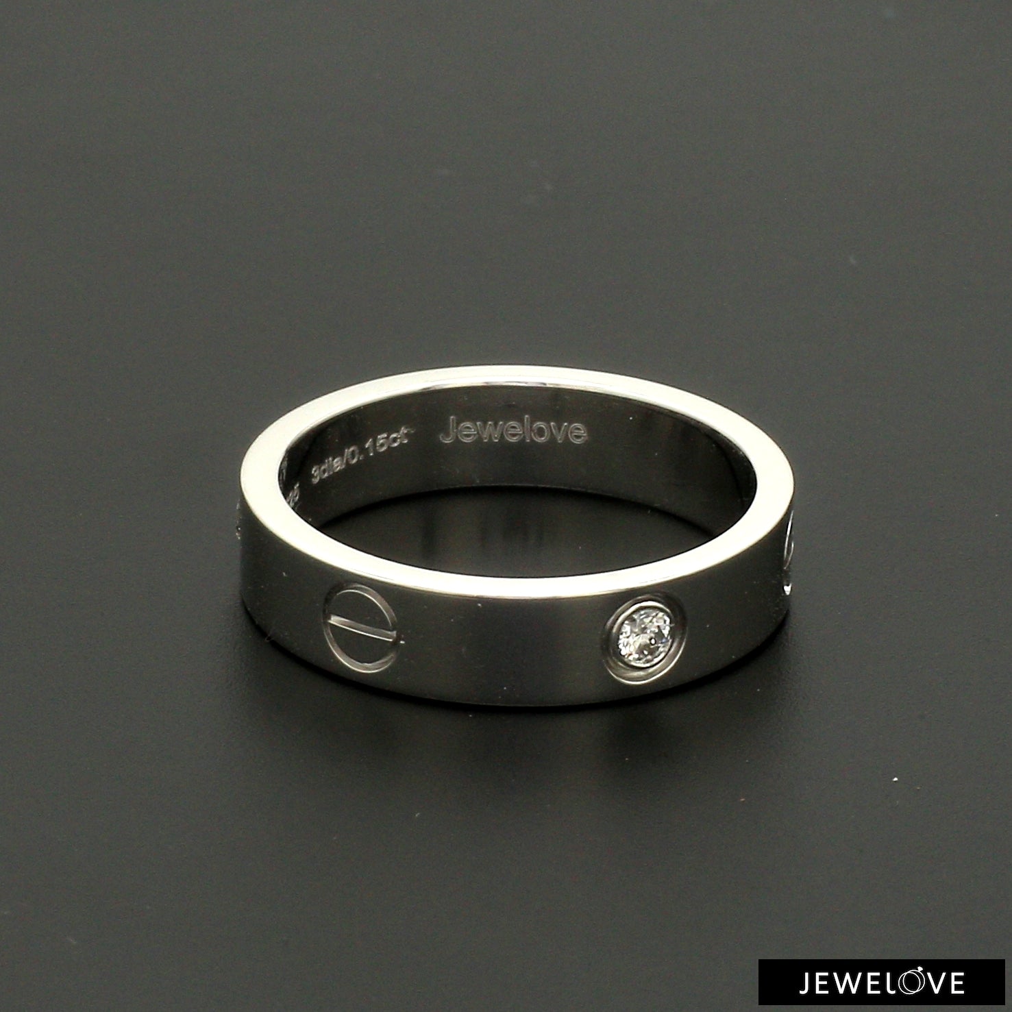 Single Diamond Platinum Couple Rings for JL PT 1167-A   Jewelove