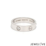 Load image into Gallery viewer, Single Diamond Platinum Couple Rings for JL PT 1167-A   Jewelove
