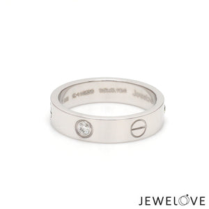 Single Diamond Platinum Couple Rings for JL PT 1167-A   Jewelove