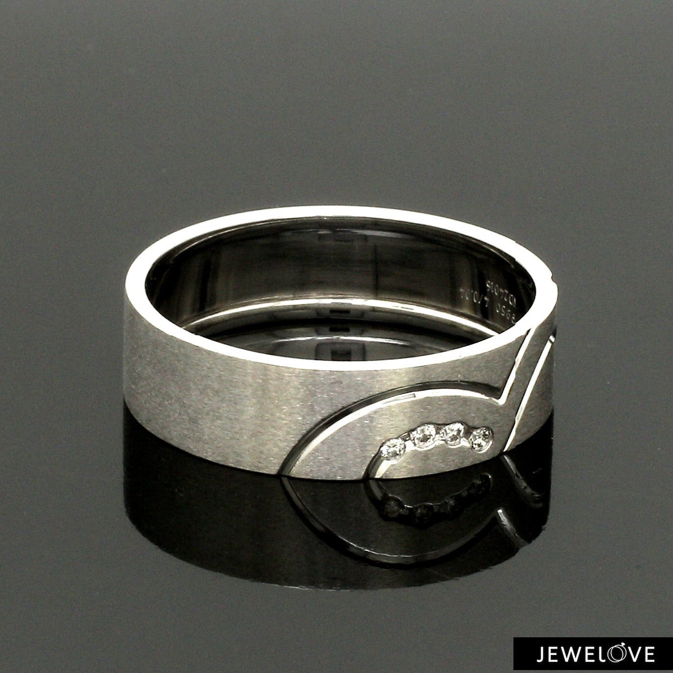 Platinum Diamond Couple Love Bands JL PT 1403