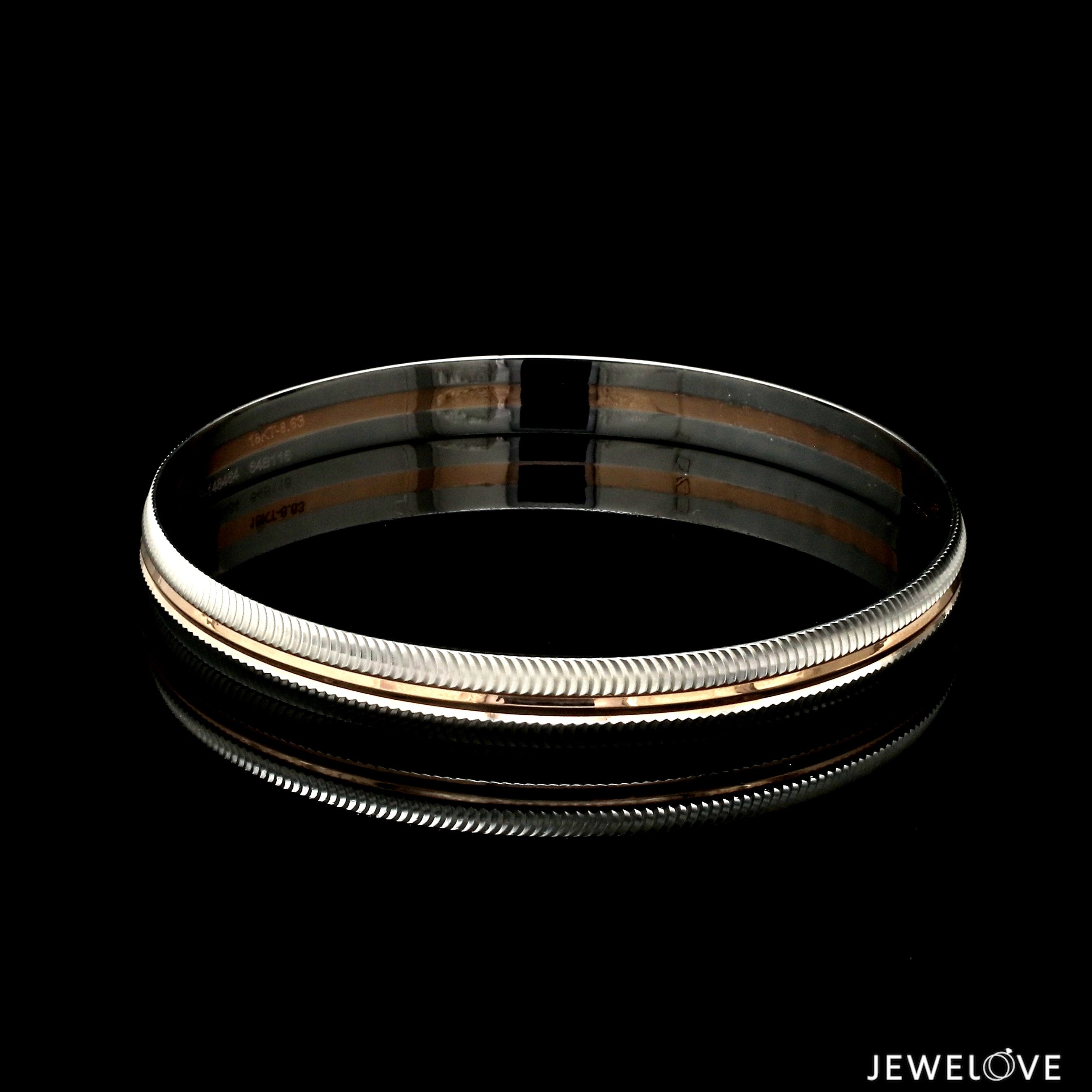 Platinum & Rose Gold Bracelet for Men JL PTB 1292