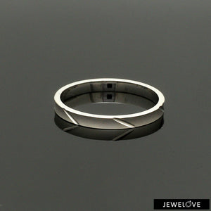 2mm Japanese Platinum Women's Ring with Matte Finish JL PT 1334   Jewelove