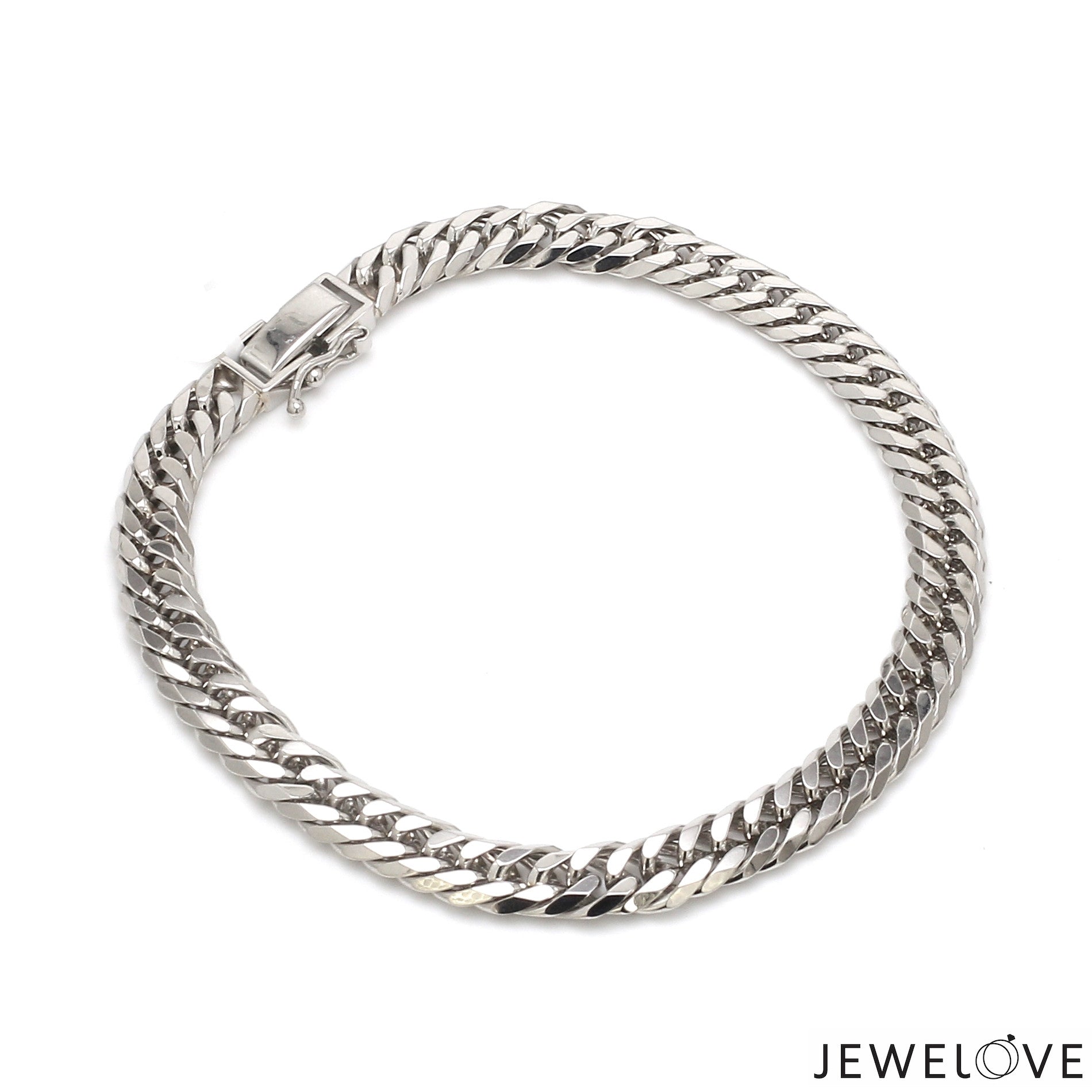 6.5mm Japanese Platinum Cuban Bracelet for Men JL PTB 1176-B