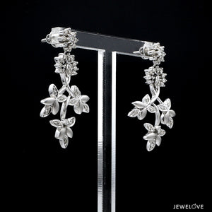 Designer Platinum Diamond Earrings for Women JL PT E 343