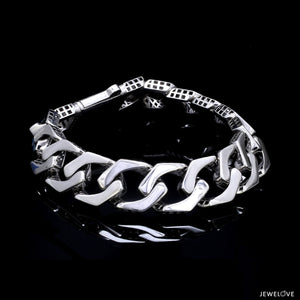 Men of Platinum | 14mm Double Side Heavy Bracelet for Men JL PTB 1379