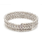 Load image into Gallery viewer, Dazzling Shiny 5-line Japanese Platinum Bracelet for Women with Diamond Cut Balls JL PTB 720
