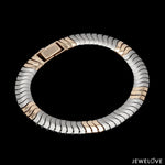 Load image into Gallery viewer, Men of Platinum | 8mm Platinum &amp; Rose Gold Bracelet for Men JL PTB 1323
