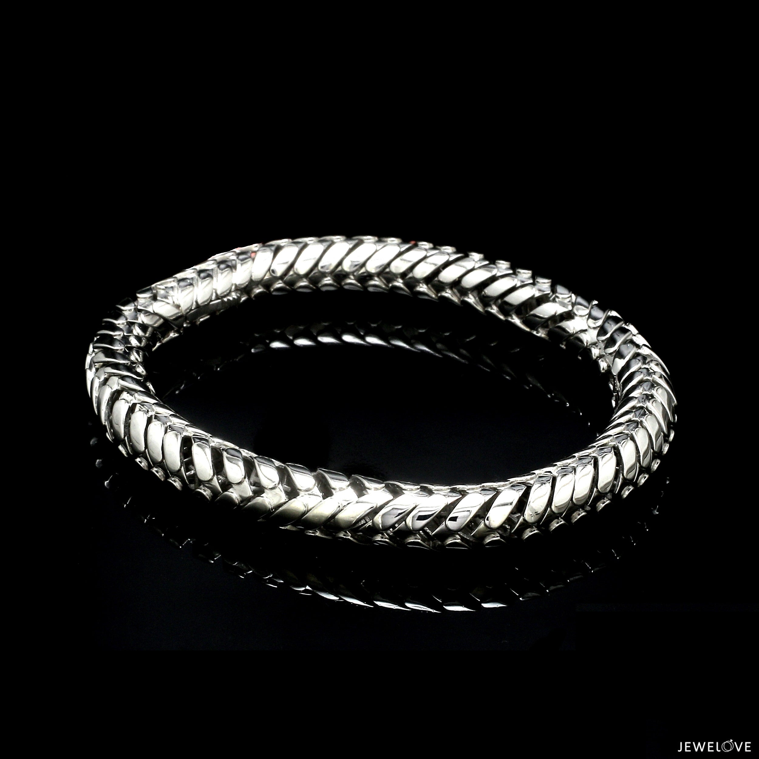 Men of Platinum |  7.75mm Heavy Bracelet for Men JL PTB 1306