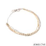 Load image into Gallery viewer, Japanese 5 Line Platinum &amp; Rose gold Fantasy Light Weight Adjustable Bracelet JL PTB 1369

